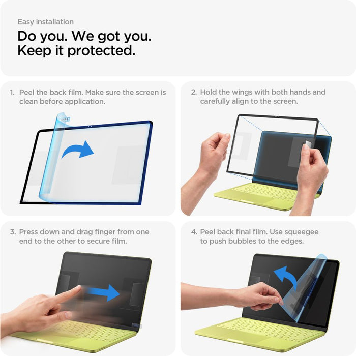 Spigen Glas.tR Slim FC Tempered Glass for MacBook Neo 13" 2026 - Black