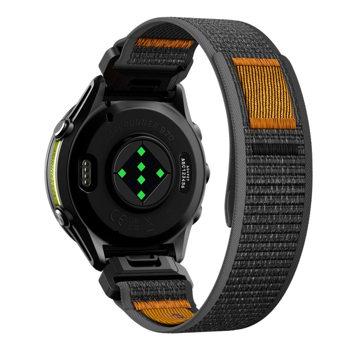Spigen Athlex Air Strap for Garmin QuickFit 22mm - Black and Orange