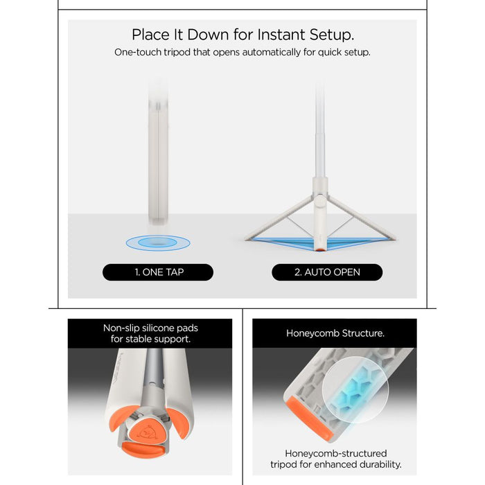 Spigen S582W Bluetooth Selfie Stick - Beige