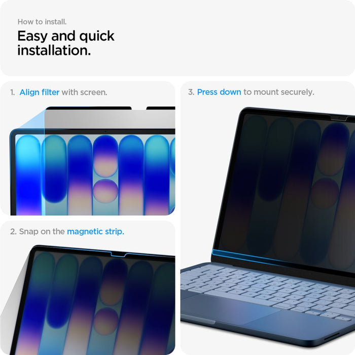 Spigen SafeView Privacy Screen Protector for MacBook Neo 13" 2026