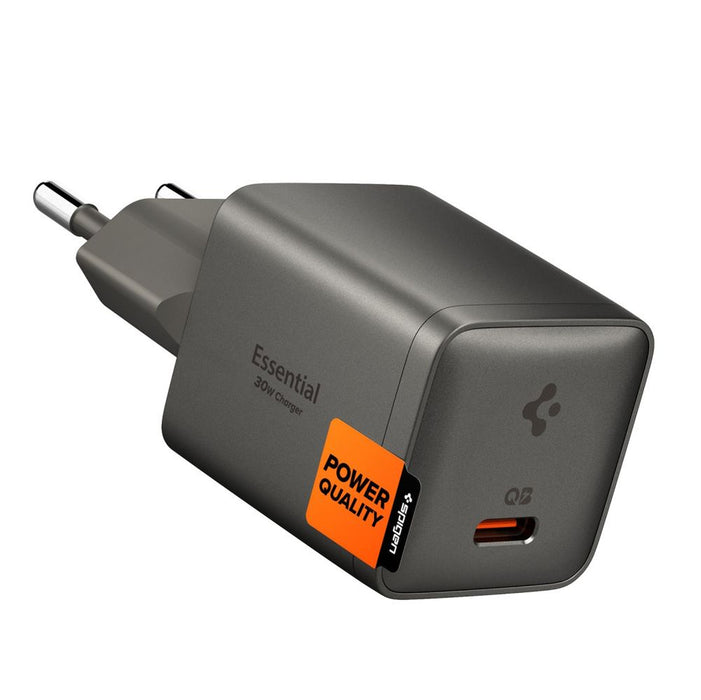 Spigen Essential EE301EU 1-Port 30W Wall Charger - Dark Gray