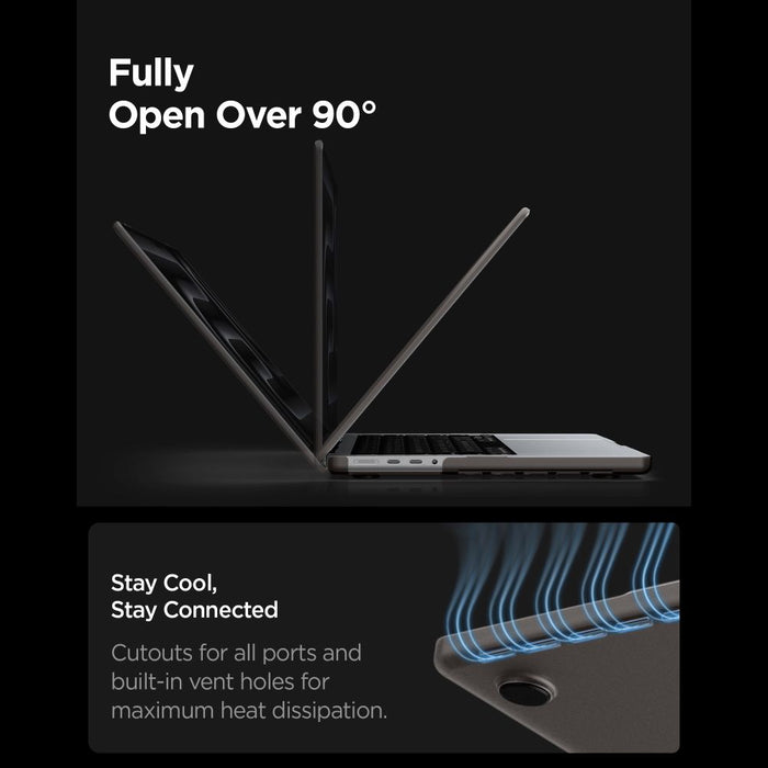 Spigen AirSkin Case for MacBook Pro 14" 2021 / 2023 / 2024 / 2025 / 2026 - Semi-Transparent