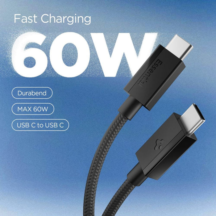 Spigen Essential EB6015CC USB-C Cable 60W 150 cm - Black