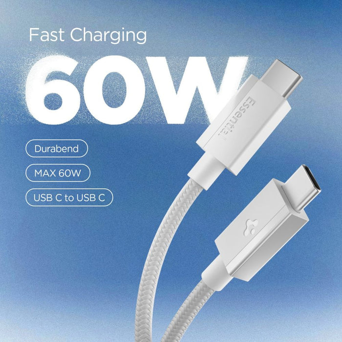 Spigen Essential EB6015CC USB-C Cable 60W 150 cm - White