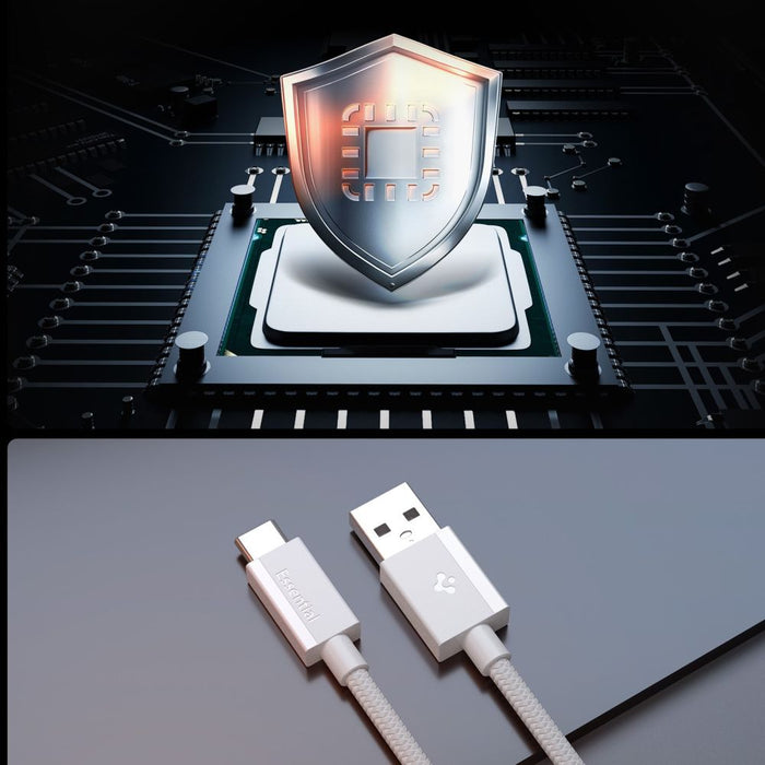 Spigen Essential EB6015AC USB-C Cable 60W 150 cm - White