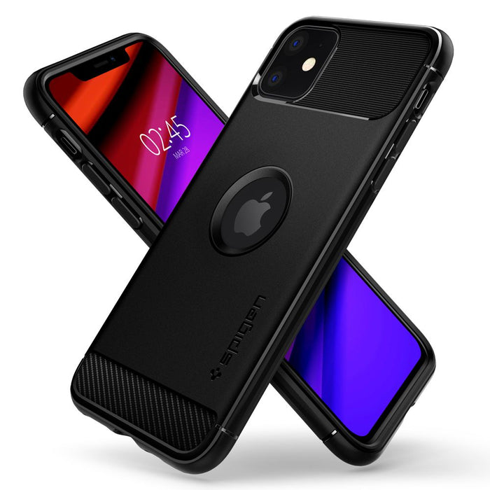 Spigen Rugged Armor iPhone 11 Case - Matte Black