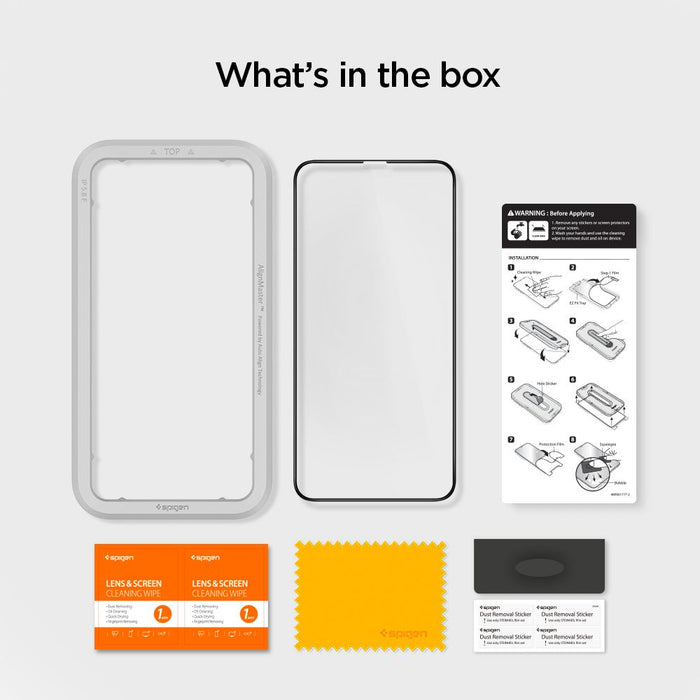 Spigen ALM Glass FC Tempered Glass for iPhone 11 / XR - Black