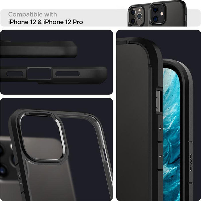 Spigen Ultra Hybrid Case for iPhone 12 / iPhone 12 Pro - Matte Black