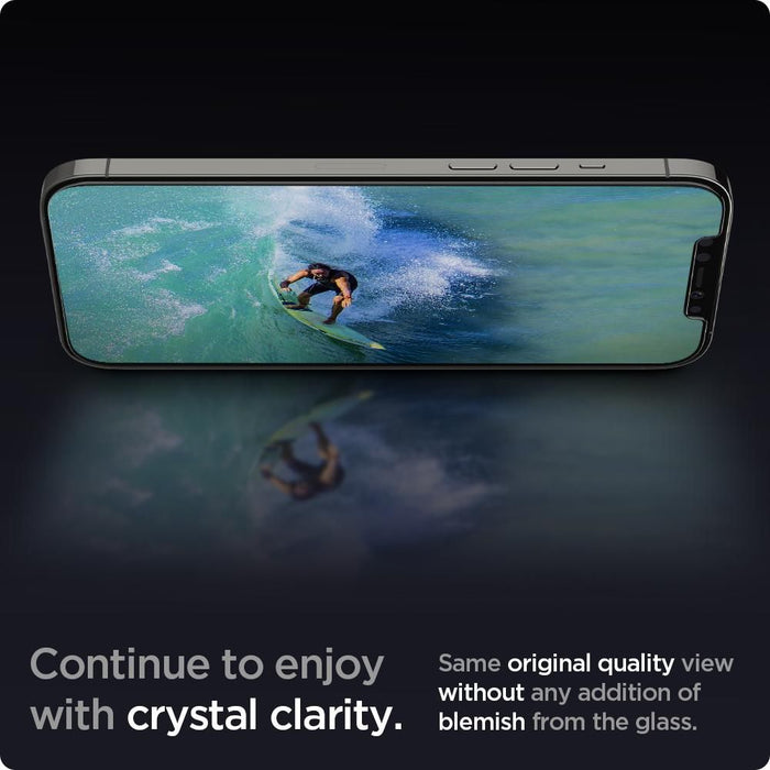 Spigen Glas.tR EZ Fit Tempered Glass for iPhone 12 / iPhone 12 Pro - 2 pcs.