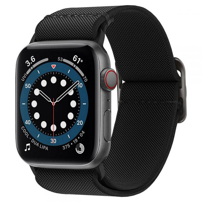 Spigen Fit Lite Strap for Apple Watch 4/5/6/7/8/9/SE/Ultra (42/44/45/49 mm) - Black
