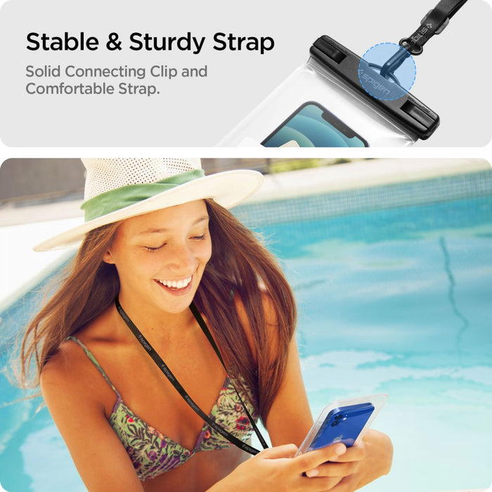 Spigen Spigen Aqua Shield A601 case waterproof IPX8 - transparent 2 pcs.