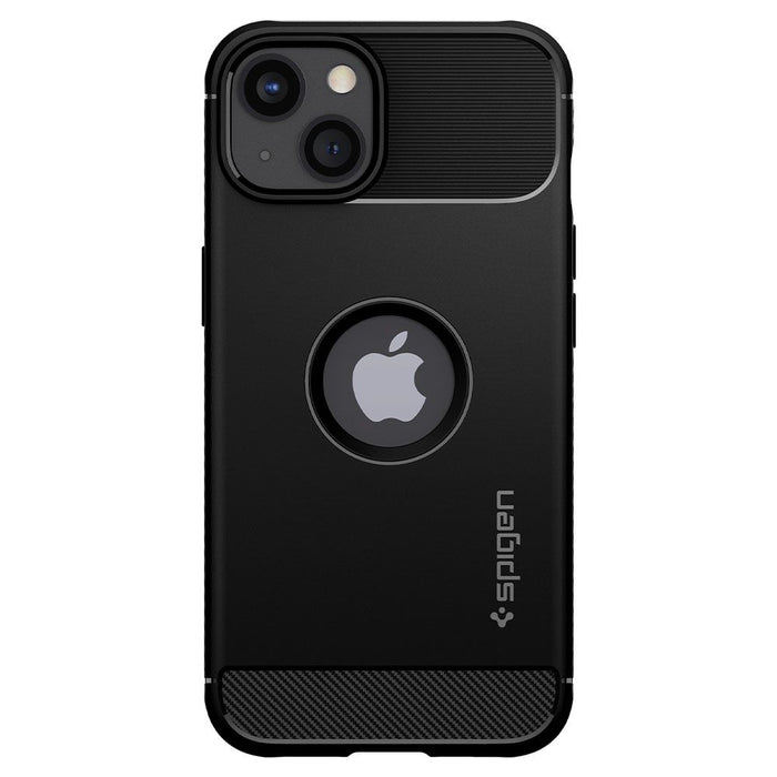 Spigen Rugged Armor iPhone 13 Case - Matte Black