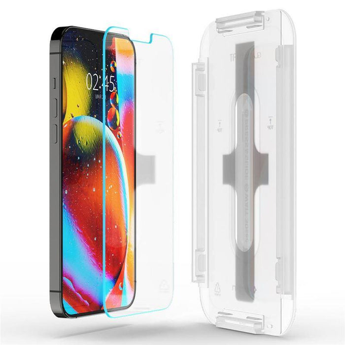 Spigen Glas.tR EZ Fit Tempered Glass for iPhone 13 / 13 Pro / 14 / 16e / 17e - 2 pcs.