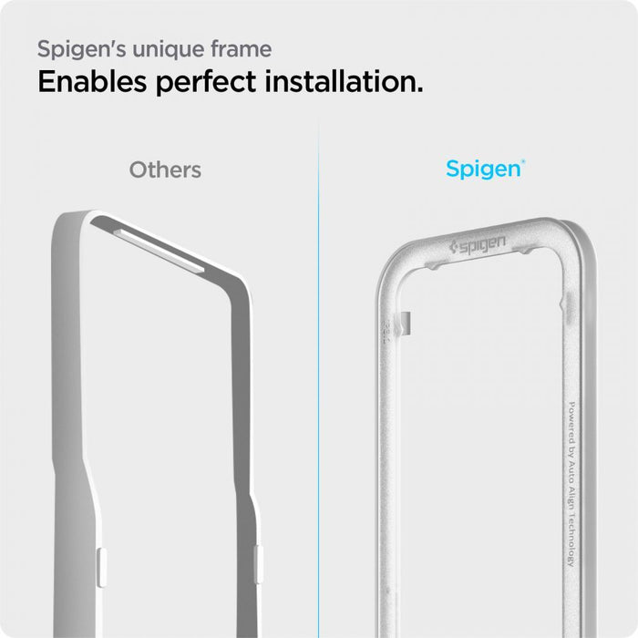 Spigen ALM Glass FC Tempered Glass for iPhone 13 / 13 Pro / 14 - Black