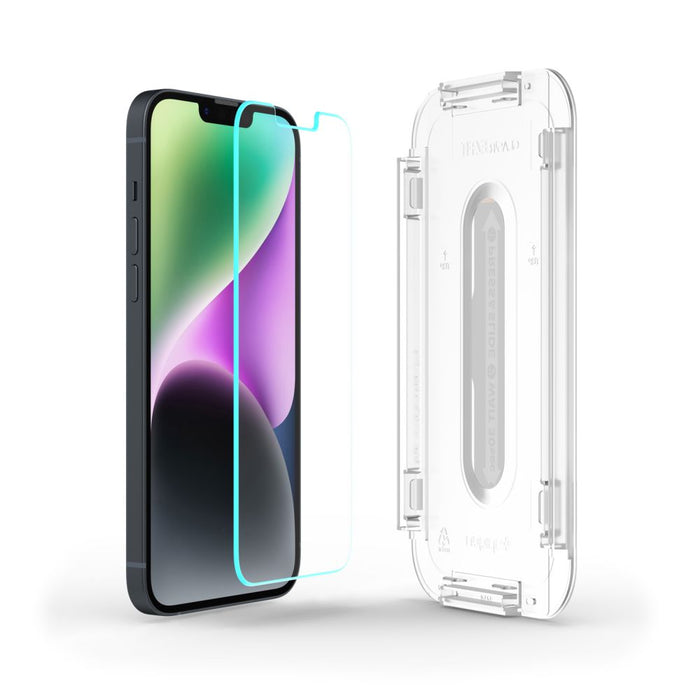 Spigen Glas.tR EZ Fit Tempered Glass for iPhone 13 / 13 Pro / 14 / 16e / 17e