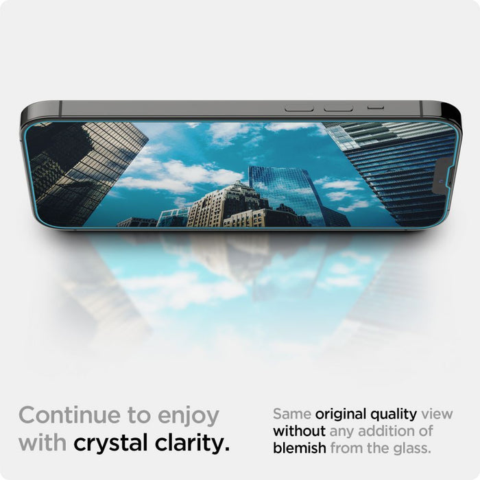 Spigen Glas.tR EZ Fit Tempered Glass for iPhone 13 / 13 Pro / 14 / 16e / 17e