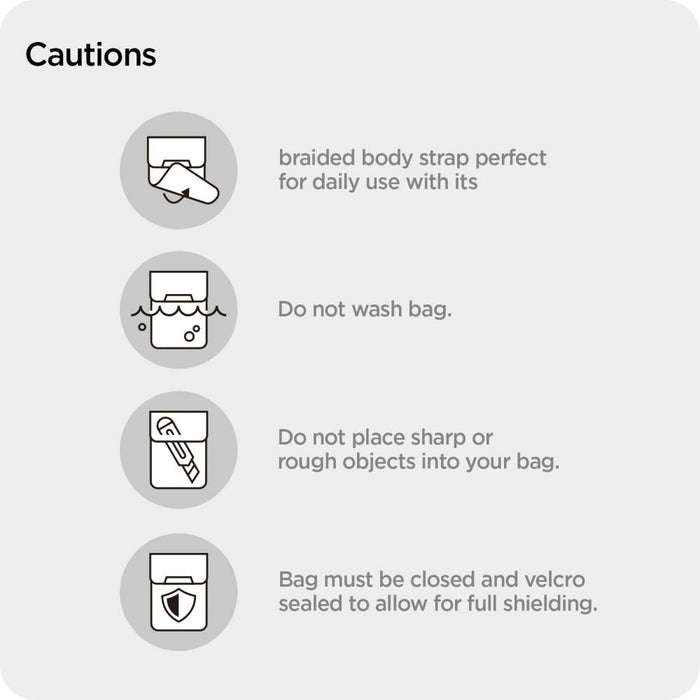 Anti-theft Spigen Pouch Keyless RFID Signal Blocker - black