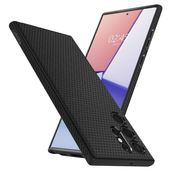 Spigen Liquid Air Case for Samsung Galaxy S22 Ultra - Matte Black