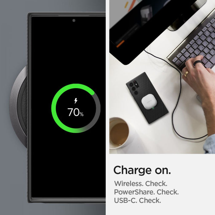 Spigen Liquid Air Case for Samsung Galaxy S22 Ultra - Matte Black