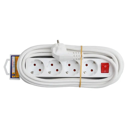 SPLITTER WITH CABLE ETC 4 SOCKETS 5M WITH KEY 14951 - Разклонители и