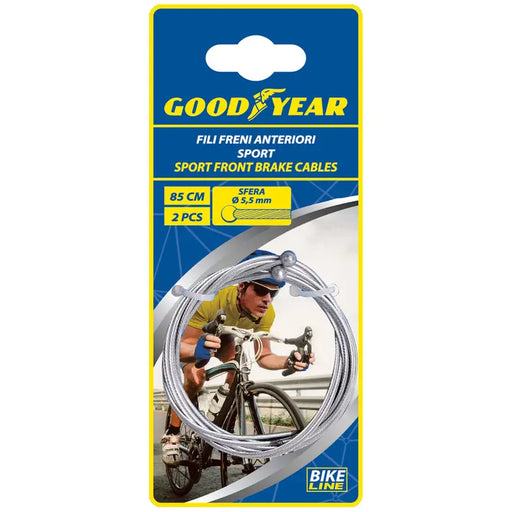 SPORT BRAKE CABLE 85 CM GOODYEAR - Аксесоари за велосипеди<<<Велосипеди и аксесоари<<<Авто и