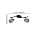 SPOT 2XE14 BLACK EGLO POLLICA - Спотове<<<Вътрешно осветление<<<Мебели и интериор<<<Praktiker&&&Спотове<<<Вътрешно