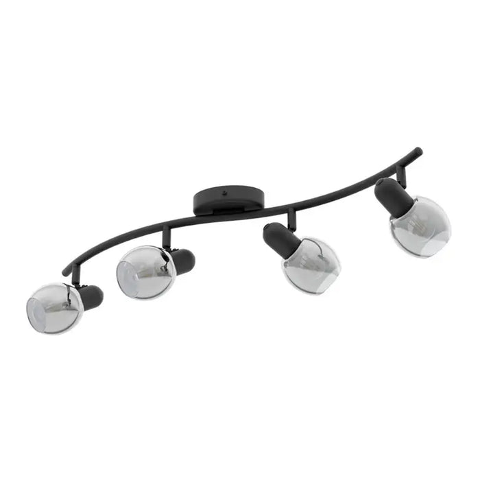 SPOT 4XE14 BLACK EGLO POLLICA - Спотове<<<Вътрешно осветление<<<Мебели и интериор<<<Praktiker&&&Спотове<<<Вътрешно