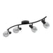 SPOT 4XE14 BLACK EGLO POLLICA - Спотове<<<Вътрешно осветление<<<Мебели и интериор<<<Praktiker&&&Спотове<<<Вътрешно