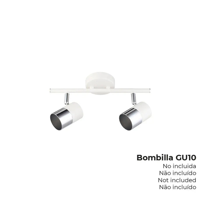 Spotlight EDM 32012 moon 50 W GU10 30 x 7,6 x 15,2 cm White - Декорация и Осветление<<<Дом