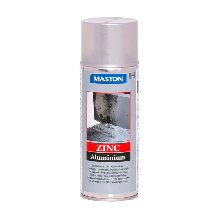 SPRAY FOR ALUMINUM AND ZINC 400 ML SILVER METALLIC MASTON - Спрей бои<<<Бои за метал и дърво<<<Бои и лакове<<<Praktiker