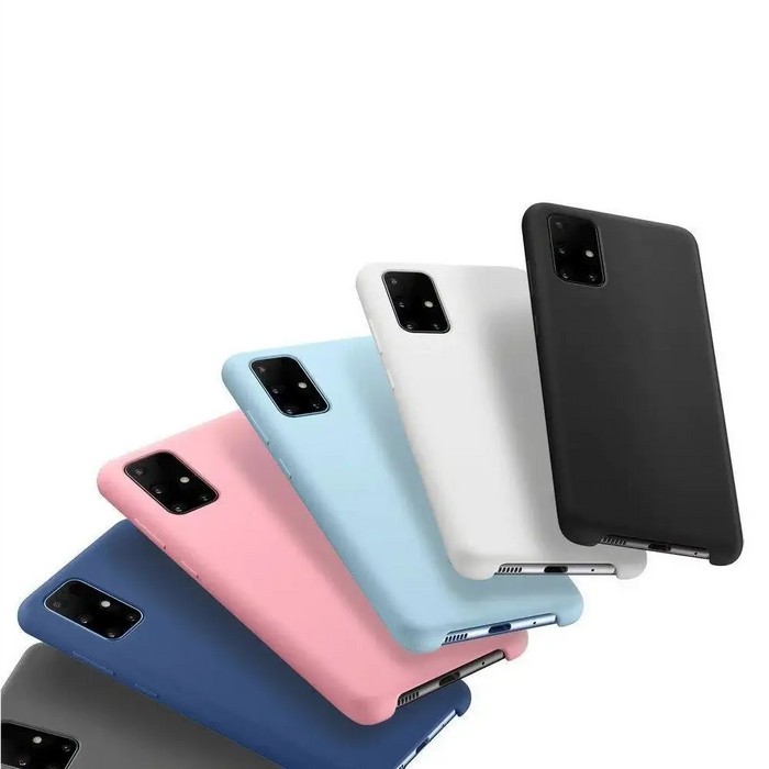 Spring Case cover gel cover with colored frame for Samsung Galaxy A12 / Galaxy M12 black - Cell phone cases