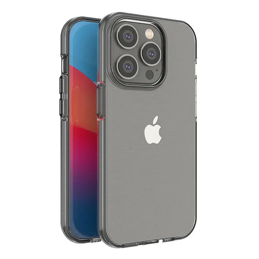 Spring Case case for iPhone 14 Pro silicone case with a frame black - Cell phone cases and covers<<<HurtelXML