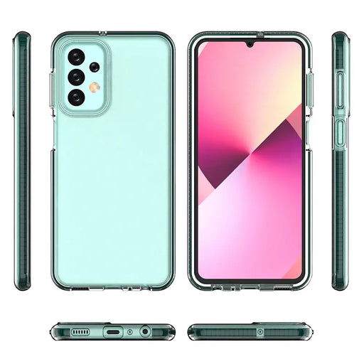 Spring Case for Samsung Galaxy A23 silicone cover with frame light blue - Cell phone cases and covers<<<HurtelXML