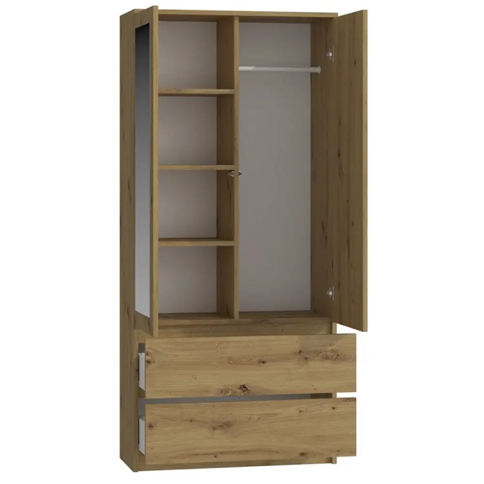 SS-90 Mirror cabinet - Oak Artisan - Openable cabinetsSZF-OTW<<<WardrobesSZF<<<ActionPL