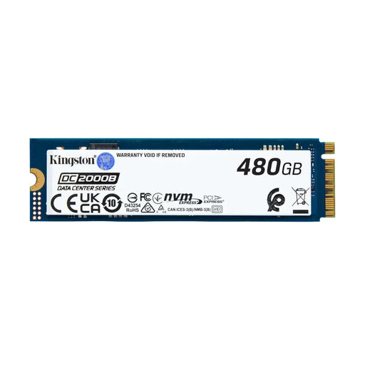 SSD KINGSTON DC2000B Data Center M.2-2280 PCIe 4.0 NVMe 480GB - Solid State Drive (SSD) дискове<<<Компютърни