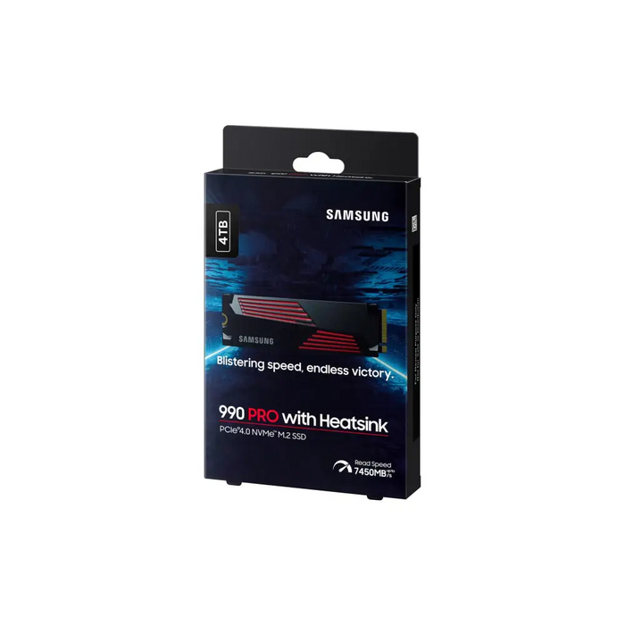SSD SAMSUNG 990 PRO with Heatsink 4TB MZ-V9P4T0CW - Вътрешни SSD M.2 PCIe<<<SAMSUNG памети SSD и