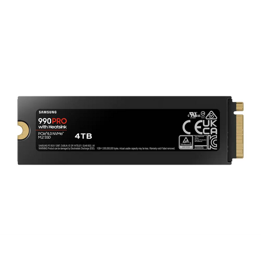 SSD SAMSUNG 990 PRO with Heatsink 4TB MZ-V9P4T0CW - Вътрешни SSD M.2 PCIe<<<SAMSUNG памети SSD и