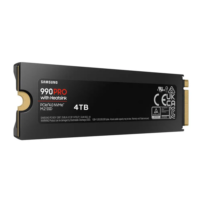 SSD SAMSUNG 990 PRO with Heatsink 4TB MZ-V9P4T0CW - Вътрешни SSD M.2 PCIe<<<SAMSUNG памети SSD и