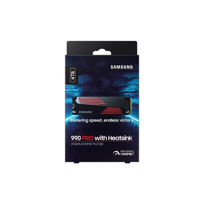 SSD SAMSUNG 990 PRO with Heatsink 4TB MZ-V9P4T0CW - Вътрешни SSD M.2 PCIe<<<SAMSUNG памети SSD и