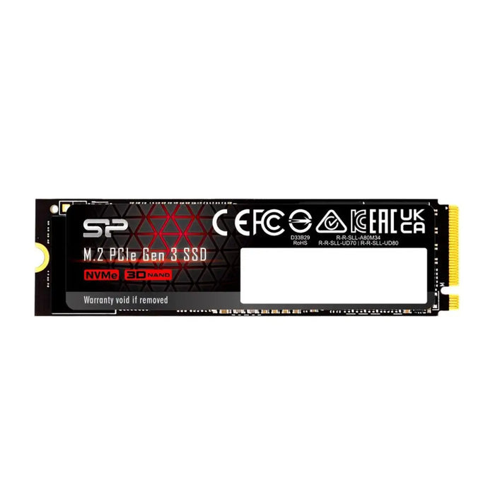 SSD Silicon Power UD80 M.2-2280 PCIe Gen 3x4 NVMe 1000GB - Solid State Drive (SSD) дискове<<<Компютърни