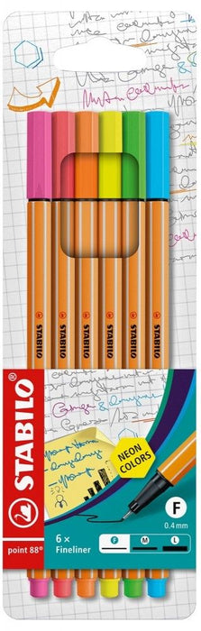 Felt-tip pens Stabilo 88/6-1 Multicolour (6 Units)