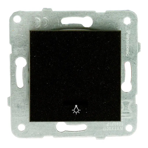 STAIRCASE BUTTON BLACK PANASONIC KARRE PLUS - Ключове и контакти<<<Електроматериали<<<Praktiker&&&Ключове и