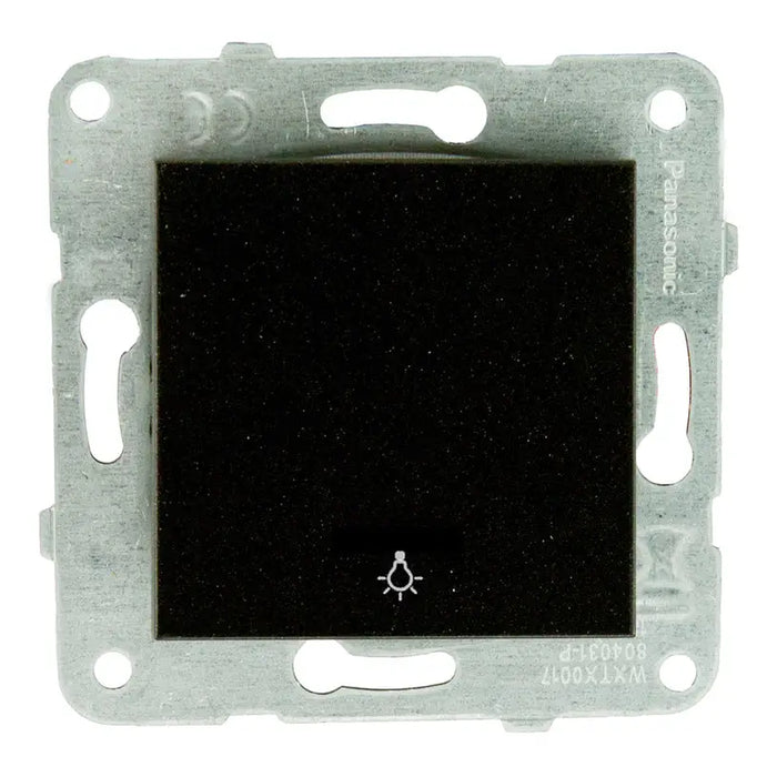 STAIRCASE BUTTON BLACK PANASONIC KARRE PLUS - Ключове и контакти<<<Електроматериали<<<Praktiker&&&Ключове и