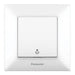STAIRCASE KEY WHITE PANASONIC Arkedia Slim - Ключове и контакти<<<Електроматериали<<<Praktiker&&&Ключове и