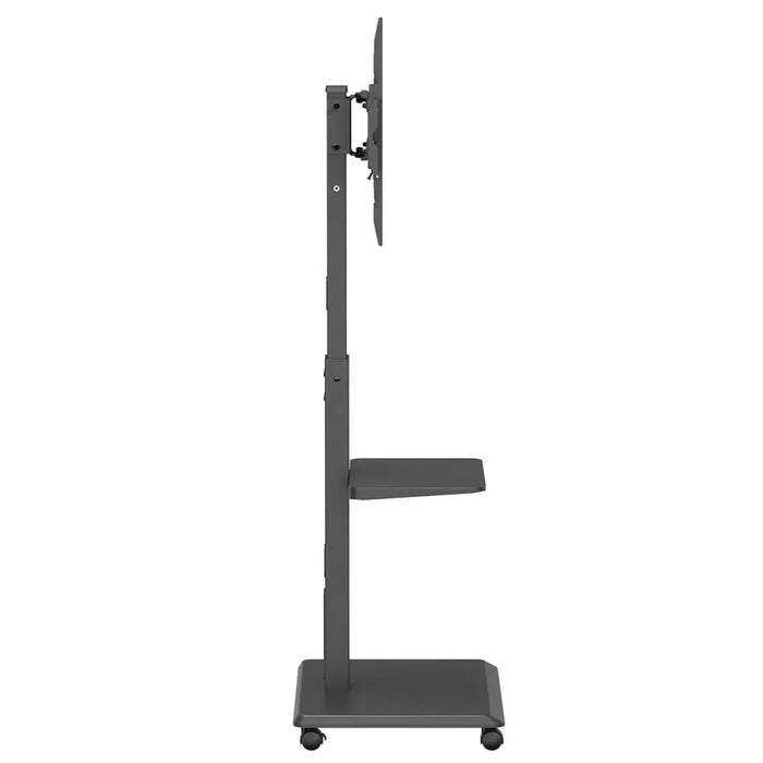 Stand / cart for TV Ergo-Office max. load 50kg / 5kg shelf max. VESA 600x400 built-in power strip black ER-304 B