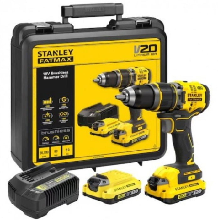 STANLEY SFMCD711D2K 2X2Ah cordless drill/driver