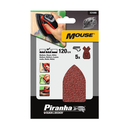 VELCRO P120 5 PCS STANLEY DELTA GRINDER SANDING PADS