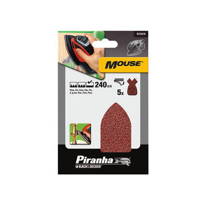 VELCRO P240 5 PCS STANLEY DELTA GRINDER SANDING PADS