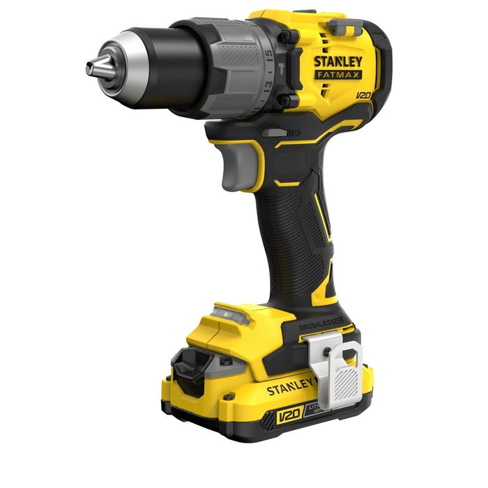 CORDLESS BRUSHLESS IMPACT DRILL STANLEY SFMCD726D2K-QW 18 V, 80.00 nm, NUMBER OF BATTERIES 2, 2.00 Ah, CASE