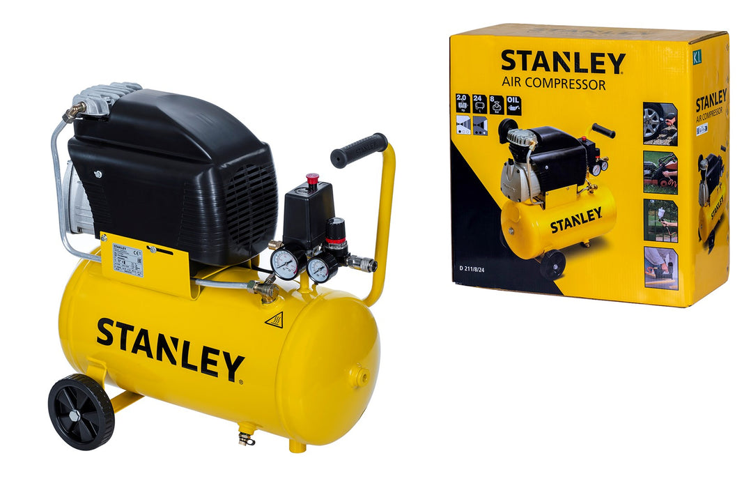 Stanley Oil compressor 24 l 1500 W FCCC404STN005 24 l 8 bar set of 6 pieces